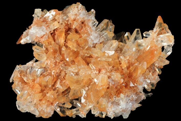Orange Creedite Crystal Cluster - Durango, Mexico #99179
